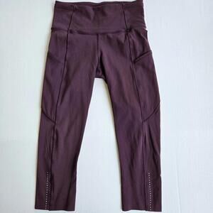Women's High-Waisted Purple Activewear Leggings